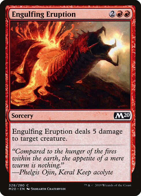 Engulfing Eruption – Core Set 2020 (M20-328) Magic: The Gathering card | LC-REM-20260804-15376339042636-f198c7e3-8a85-48f3-a7c2-93320fd4fb81 Imagen principal del producto