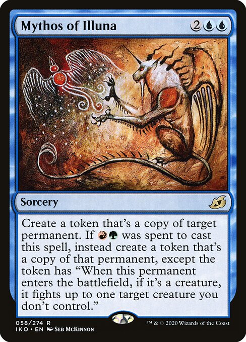 Mythos of Illuna – Ikoria: Lair of Behemoths (IKO-58) Magic: The Gathering card