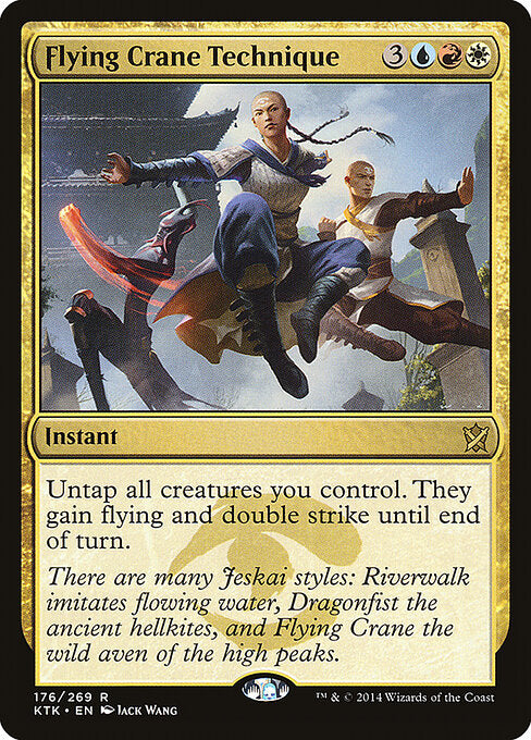 Flying Crane Technique – Khans of Tarkir (KTK-176) Magic: The Gathering card