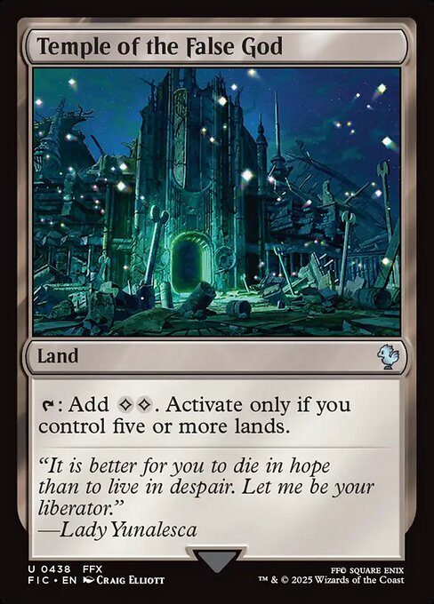 Temple of the False God – Final Fantasy Commander (FIC-438) Magic: The Gathering card | LC-REM-20260804-15339679416652-f1cb4775-8e14-4c83-a417-40d1432ac90a