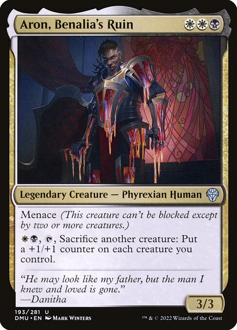 Aron, Benalia's Ruin – Dominaria United (DMU-193) Magic: The Gathering card Image principale du produit