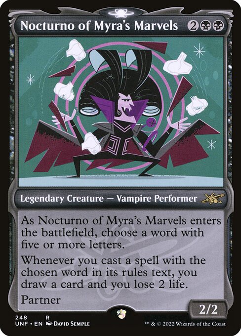 Nocturno of Myra's Marvels – Unfinity (UNF-248) Magic: The Gathering card | LC-REM-20260804-15151535194444-f20db599-f382-4a9b-ad55-4660b7219ece