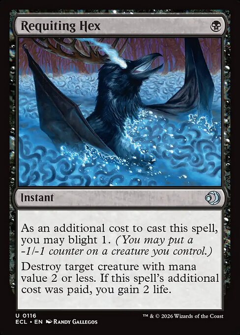Requiting Hex – Lorwyn Eclipsed (ECL-116) Magic: The Gathering card