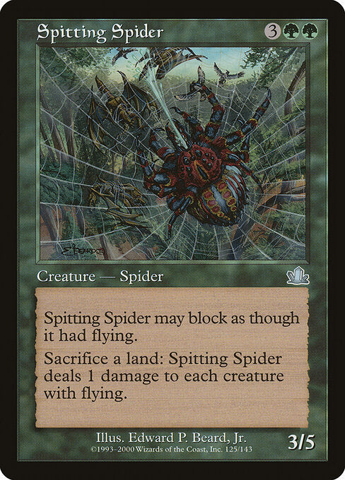 Spitting Spider – Prophecy (PCY-125) Magic: The Gathering card | LC-REM-20260804-15476051345740-f220fada-5cbb-4266-bca3-a44d51773d63