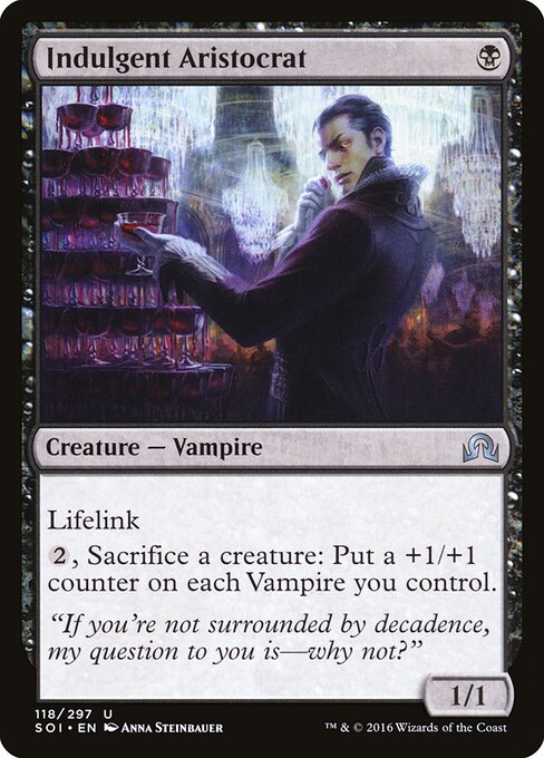 Indulgent Aristocrat – Shadows over Innistrad (SOI-118) Magic: The Gathering card