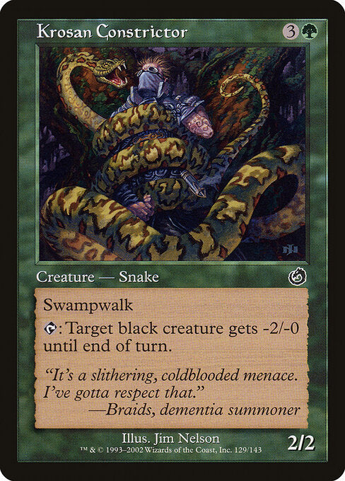 Krosan Constrictor – Torment (TOR-129) Magic: The Gathering card