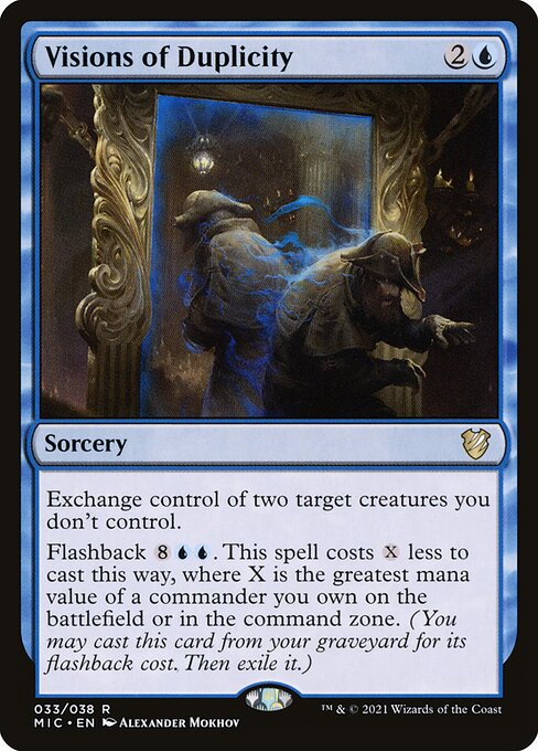 Visions of Duplicity – Midnight Hunt Commander (MIC-33) Magic: The Gathering card | LC-REM-20260804-15151677899084-f2b7a2ab-4b1b-4ab4-92b6-b6fc842fbea6