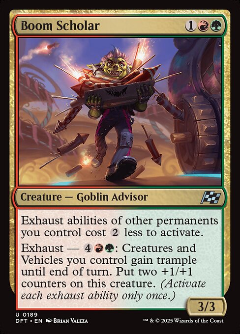 Boom Scholar – Aetherdrift (DFT-189) Magic: The Gathering card
