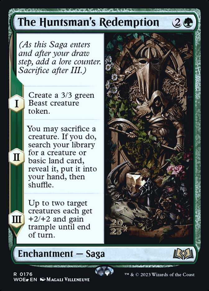 Magic-kaart The Huntsman's Redemption PWOE-176 uit Wilds of Eldraine: Promos (Rare)