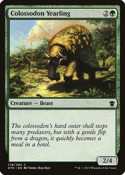 Colossodon Yearling – Dragons of Tarkir (DTK-178) Magic: The Gathering card