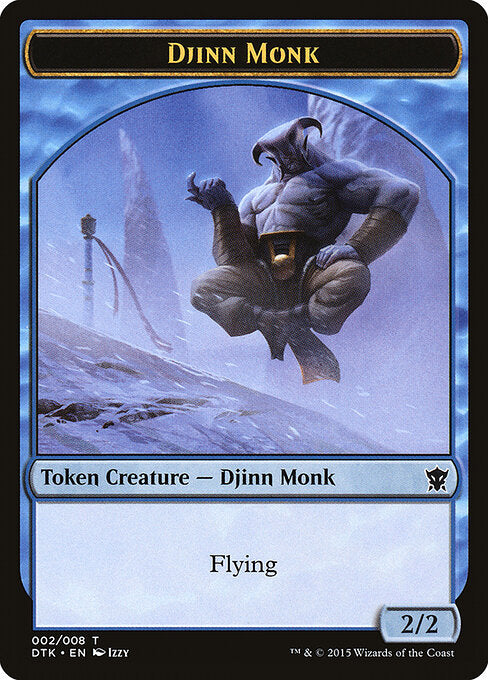 Djinn Monk – Dragons of Tarkir Tokens (TDTK-2) Magic: The Gathering card | LC-REM-20260804-15150980006220-f2e8077e-4400-4923-afe6-6ff5a51b5e91