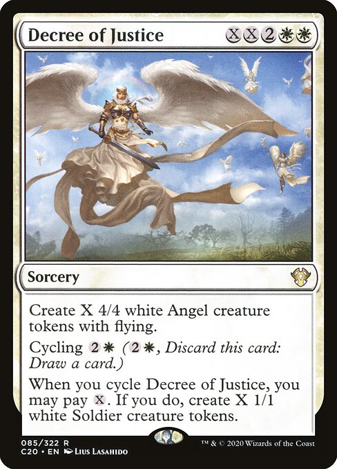 Decree of Justice – Commander: Ikoria (C20-85) Magic: The Gathering card