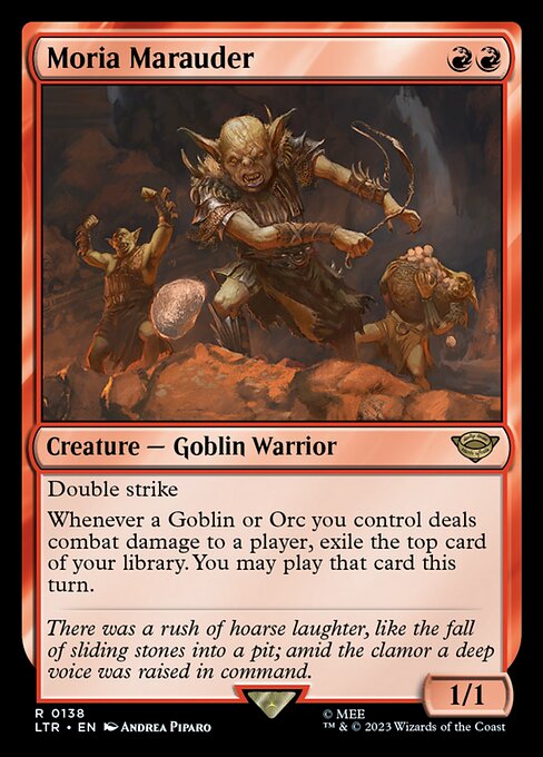 Moria Marauder – The Lord of the Rings: Tales of Middle-earth (LTR-138) Magic: The Gathering card