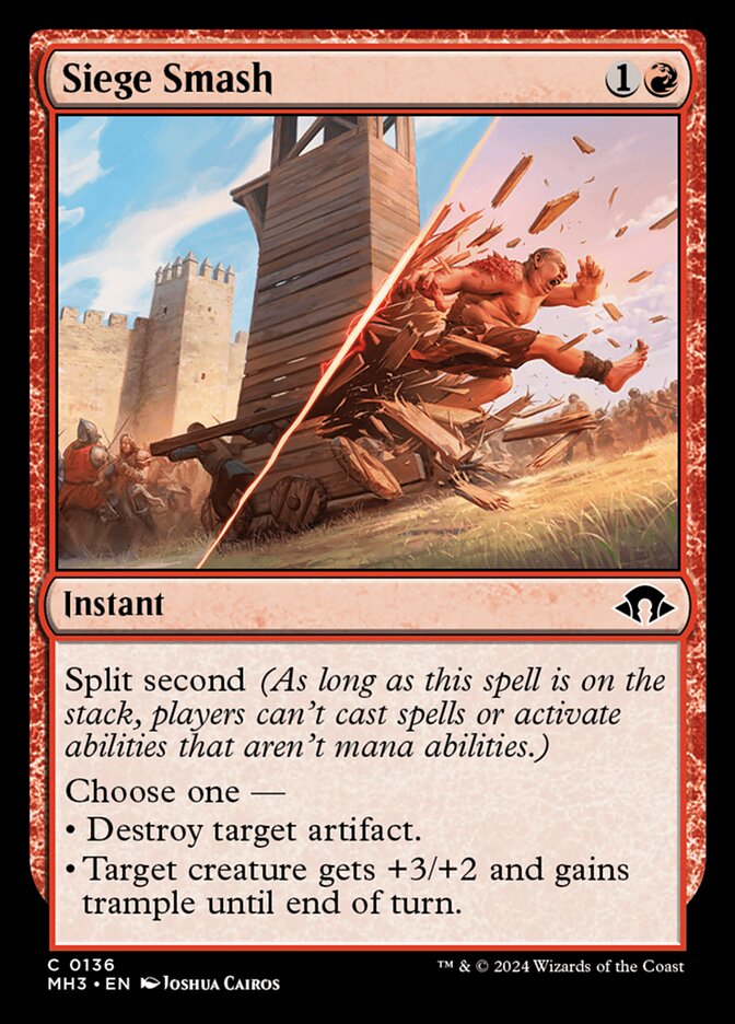 Siege Smash - Modern Horizons 3 (Common) [MH3-136]
