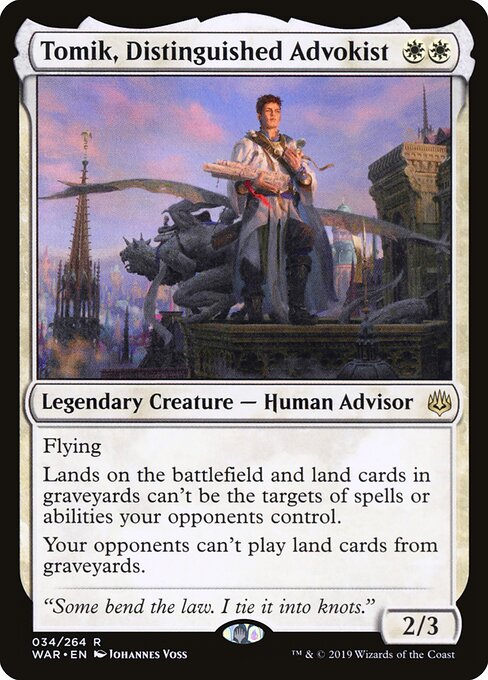 Tomik, Distinguished Advokist – War of the Spark (WAR-34) Magic: The Gathering card | LC-REM-20260804-15150832189772-f346387c-2f13-472b-b5b1-968b490eb38f