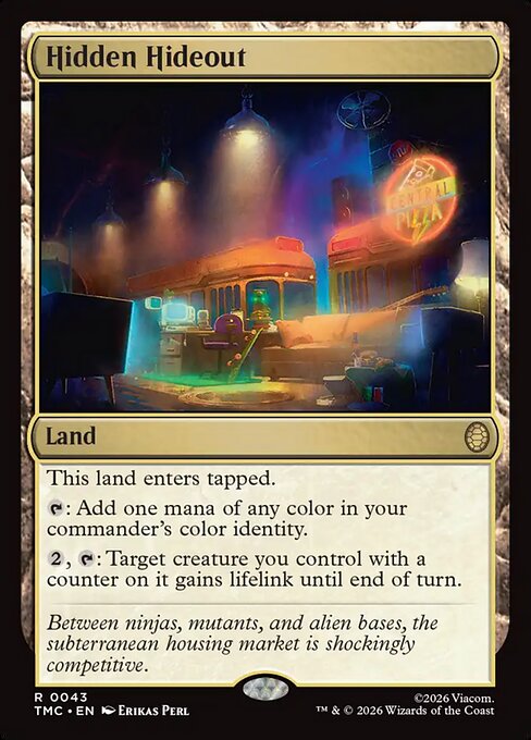Hidden Hideout – Teenage Mutant Ninja Turtles Eternal (TMC-43) Magic: The Gathering card | LC-REM-20260804-15675748155724-f356522c-018d-43c7-988a-9ef9829ae75c