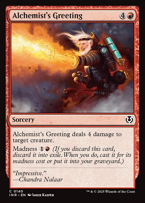 Alchemist's Greeting – Innistrad Remastered (INR-140) Magic: The Gathering card Immagine principale del prodotto
