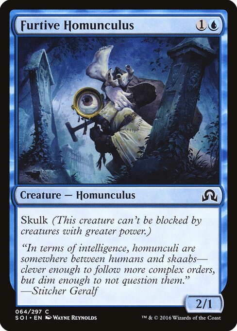 Furtive Homunculus – Shadows over Innistrad (SOI-64) Magic: The Gathering card