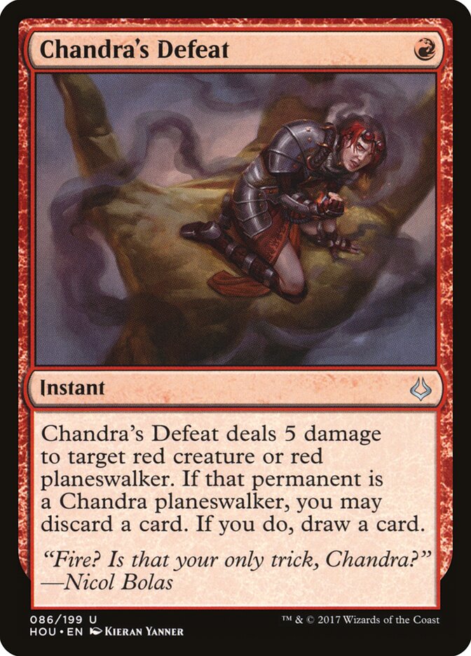 Chandra's Defeat - Hour of Devastation (Uncommon) [HOU-86]