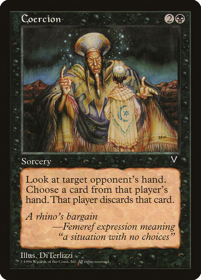 Magic-kaart Coercion VIS-54 uit Visions (Common)