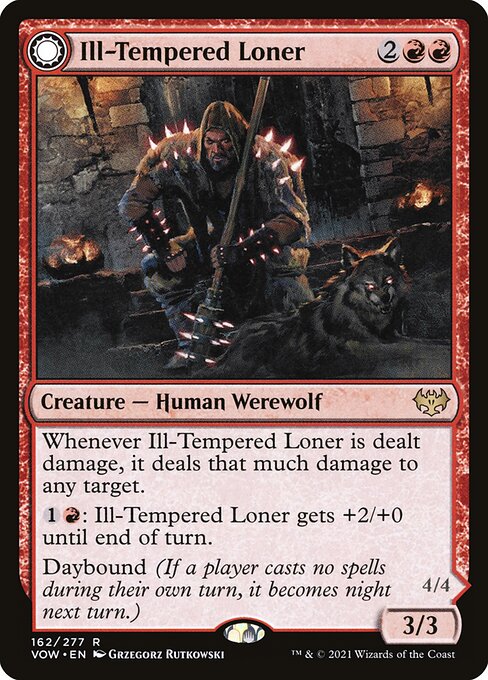 Ill-Tempered Loner // Howlpack Avenger – Innistrad: Crimson Vow (VOW-162) Magic: The Gathering card | LC-REM-20260804-15150852604236-f3d1e90b-0c99-46da-b4f6-4b7be27dbd5c