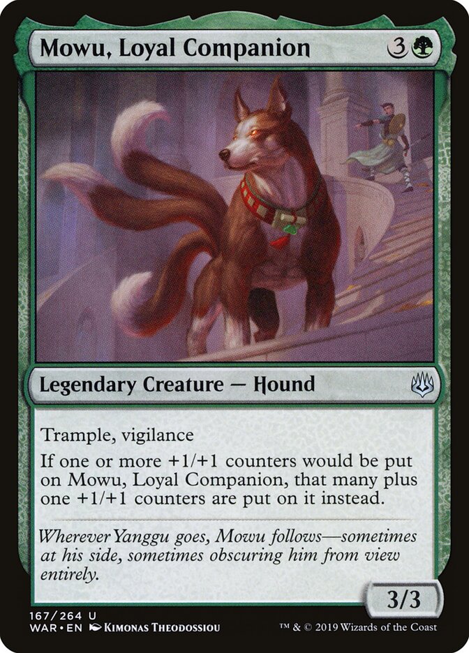 Mowu, Loyal Companion - War of the Spark (Uncommon) [WAR-167]