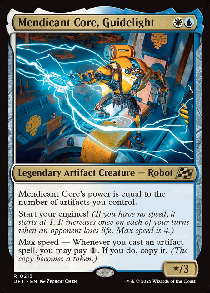 Magic-kaart Mendicant Core, Guidelight DFT-213 uit Aetherdrift (Rare)