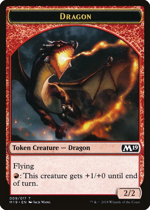 Dragon – Core Set 2019 Tokens (TM19-9) Magic: The Gathering card | LC-REM-20260804-15151792456012-f43a5ec2-8898-4645-84d7-b7218682be9b