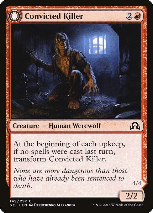 Convicted Killer // Branded Howler – Shadows over Innistrad (SOI-149) Magic: The Gathering card | LC-REM-20260804-15150698692940-f43f5f02-1b29-4e75-a6af-378dcc88c3df