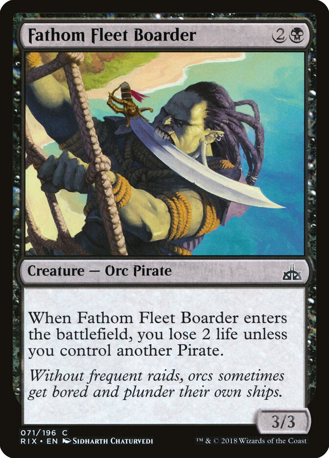 Fathom Fleet Boarder - Rivals of Ixalan (Common) [RIX-71]