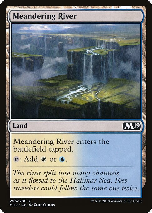 Meandering River – Core 2019 (M19-253) Magic: The Gathering card