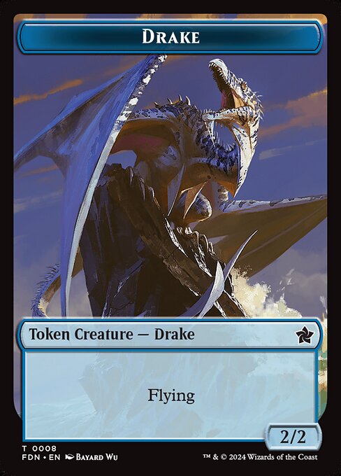 Drake – Foundations Tokens (TFDN-8) Magic: The Gathering card | LC-REM-20260804-15339551031628-f4a73034-e20f-4e7e-ac15-3460b1e9c69b