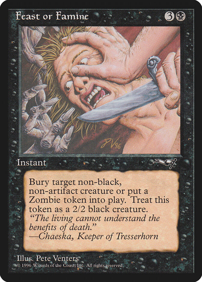 Magic-kaart Feast or Famine ALL-49b uit Alliances (Common) Imagen principal del producto