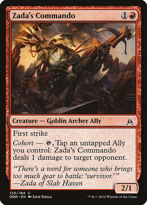 Zada's Commando – Oath of the Gatewatch (OGW-120) Magic: The Gathering card | LC-REM-20260804-15359430852940-f4ad826d-c7e6-4dfd-991f-15d75b87d504 Imagen principal del producto