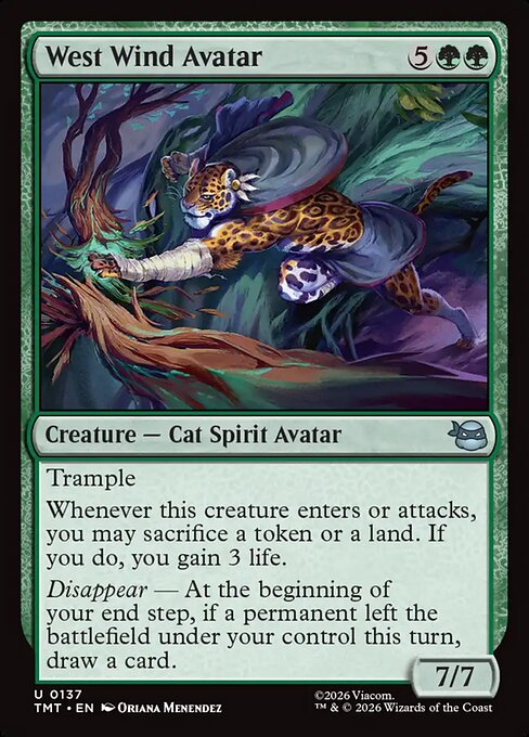 West Wind Avatar – Teenage Mutant Ninja Turtles (TMT-137) Magic: The Gathering card | LC-REM-20260804-15621006786892-f4b8f7e6-9bff-430b-b2f5-4308d57d1194