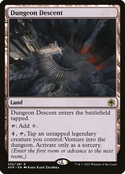 Dungeon Descent – Adventures in the Forgotten Realms (AFR-255) Magic: The Gathering card