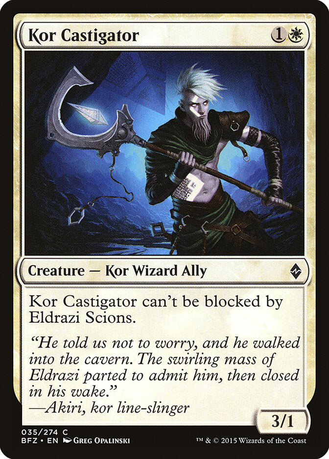 Kor Castigator - Battle for Zendikar (Common) [BFZ-35] Hoofdafbeelding