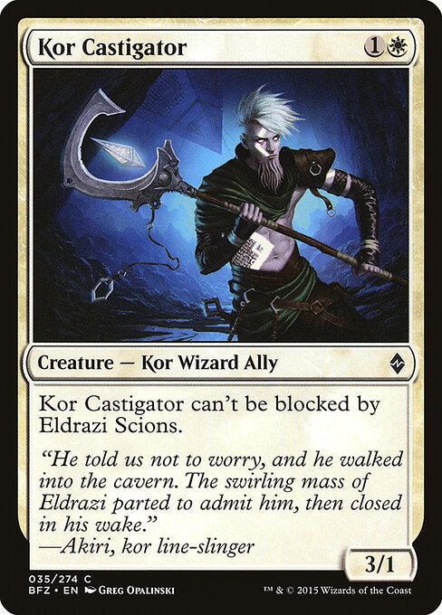 Kor Castigator – Battle for Zendikar (BFZ-35) Magic: The Gathering card