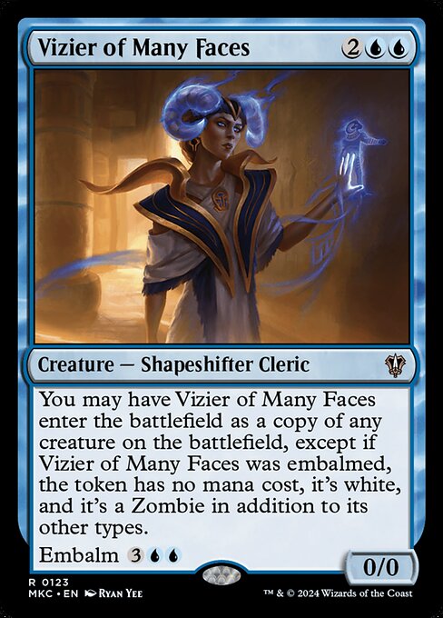 Vizier of Many Faces – Murders at Karlov Manor Commander (MKC-123) Magic: The Gathering card | LC-REM-20260804-15151576056140-f4f5deae-3fa7-4c06-abe1-753d94158a0a