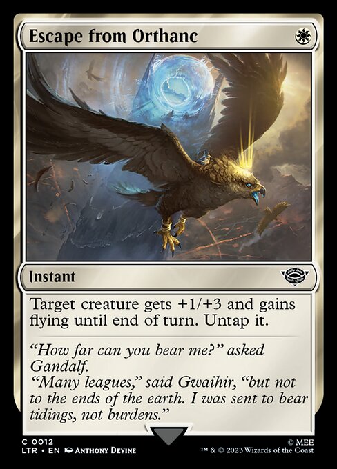 Escape from Orthanc – The Lord of the Rings: Tales of Middle-earth (LTR-12) Magic: The Gathering card | LC-REM-20260804-15150809841996-f4ff3330-dcca-4435-87e7-871be91a68b0