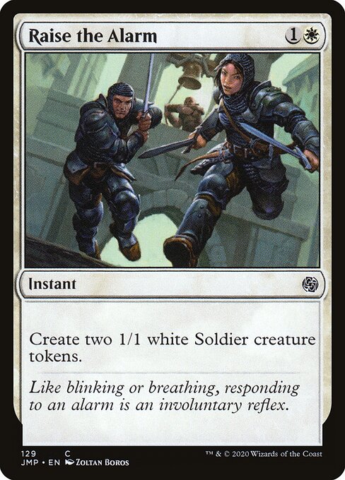 Raise the Alarm – Jumpstart (JMP-129) Magic: The Gathering card Imagen principal del producto