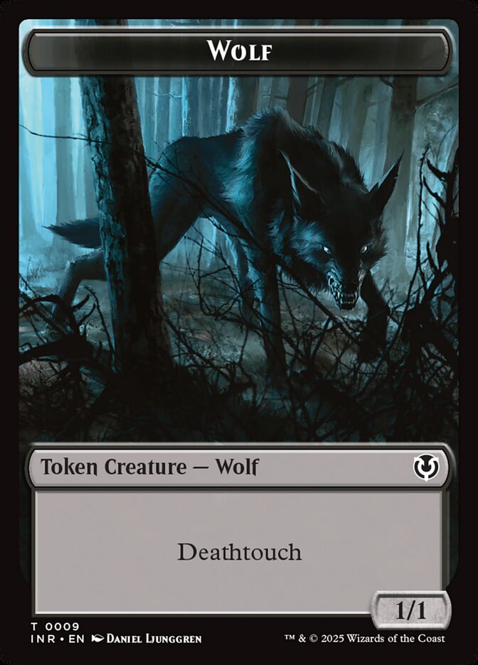 Magic-kaart Wolf Token (B 1/1) // Wolf Token (G 2/2) TINR-9 uit Innistrad Remastered: Tokens (Token) Hauptbild