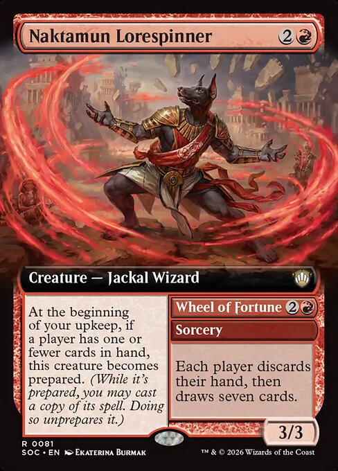 Naktamun Lorespinner // Wheel of Fortune – Secrets of Strixhaven Commander (SOC-81) Magic: The Gathering card | LC-REM-20260804-15765060157772-f562fbca-9446-4074-bf00-faf581a18c72 Main image