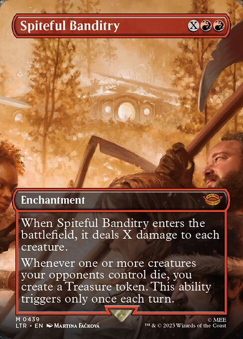 Spiteful Banditry – The Lord of the Rings: Tales of Middle-earth (LTR-439) Magic: The Gathering card | LC-REM-20260804-15839478907212-f564871f-0f17-4196-bd1d-617b6738c87d Hoofdafbeelding