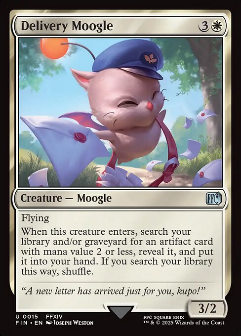 Delivery Moogle – Final Fantasy (FIN-15) Magic: The Gathering card | LC-REM-20260804-15339547787596-f58840dc-c641-4092-8b67-9c0d449af715