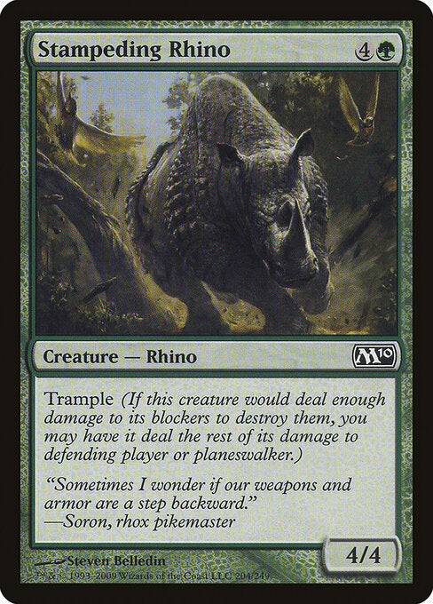 Stampeding Rhino – Magic 2010 (M10-204) Magic: The Gathering card