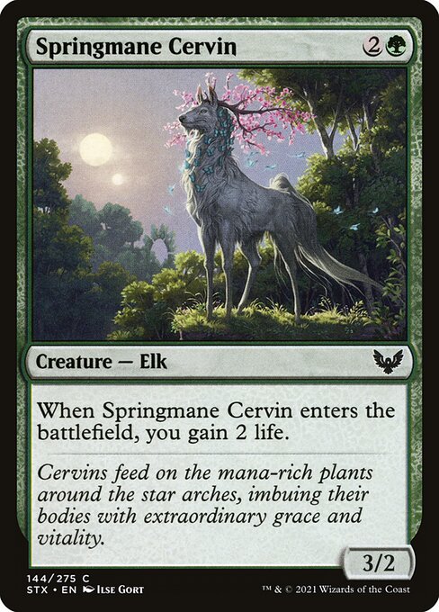 Springmane Cervin – Strixhaven: School of Mages (STX-144) Magic: The Gathering card Hauptbild