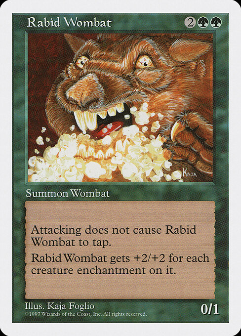 Rabid Wombat – Fifth Edition (5ED-319) Magic: The Gathering card | LC-REM-20260804-15151479062860-f5dbfeb2-76ac-48b2-99fb-fa4bcc59b2a5