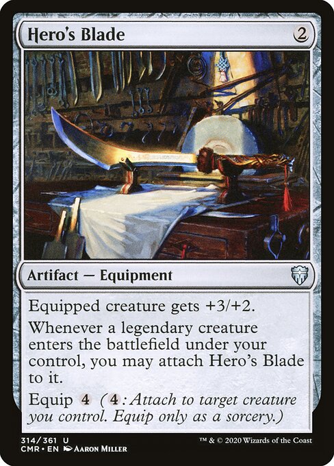 Hero's Blade – Commander Legends (CMR-314) Magic: The Gathering card