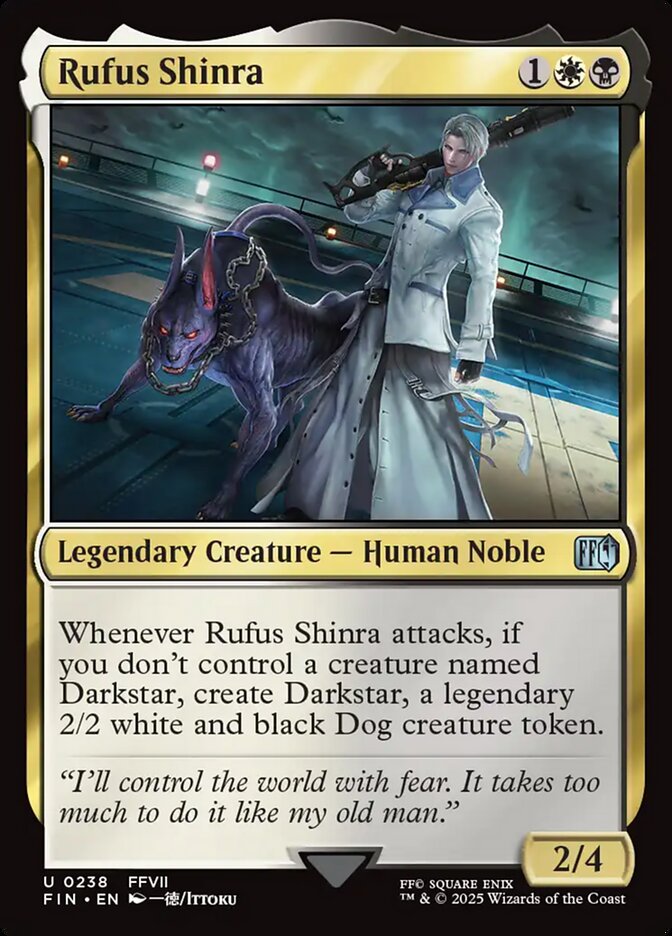 Magic-kaart Rufus Shinra FIN-238 uit Final Fantasy (Uncommon) Hoofdafbeelding